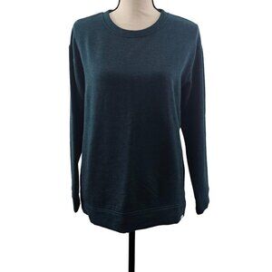 Orvis Women’s Green Long Sleeve Cozy High Low Hem Pullover Sweater Size Small